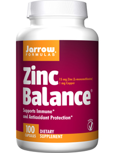 Jarrow Formulas, ZINC BALANCE 15 MG 100 CAPS