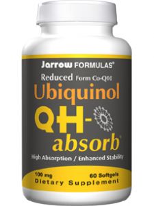 Jarrow Formulas, UBIQUINOL QH-ABSORB 100 MG 60 SOFTGELS