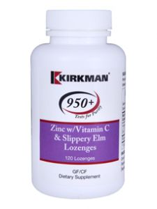 KirkmanLabs professional, ZINC W/ VIT C & SLIPPEY ELM 120 LOZ