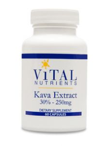 Vital Nutrients, KAVA KAVA ROOT 250 MG 60 CAPS