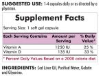 Cod Liver Oil with Vitamins A & D 300caps