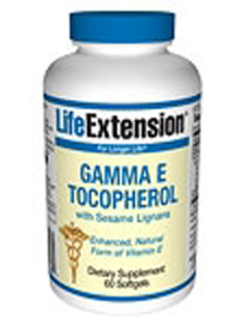 Life extension, GAMMA E TOCO. W/SESAME LIGNANS 60 SGELS