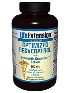 Life extension, OPTIMIZED RESVERATROL 250 MG 60 VCAPS