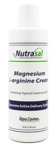 Nutrasal  Liposomal Magnesium and L-argnine Cream 8oz