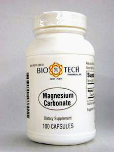 Bio-Tech, MAGNESIUM CARBONATE 120 MG 100 CAPS