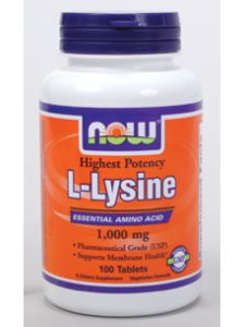 Now Foods, L-LYSINE 1000 MG 100 TABS 