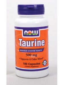 Now Foods, TAURINE 500 MG 100 CAPS