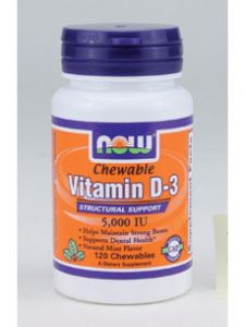 Now Foods, VITAMIN D-3 5000 IU 120 CHEWS