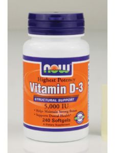 Now Foods, VITAMIN D-3 5000 IU 240 SOFTGELS