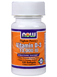 Now Foods, VITAMIN-D3 10,000 IU 120 GELS