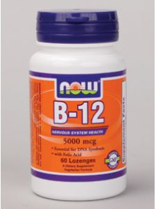 Now Foods, B-12 5000 MCG 60 LOZ