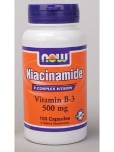 Now Foods, NIACINAMIDE 500 MG 100 CAPS