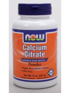 Now Foods, CALCIUM CITRATE POWDER 8 OZ