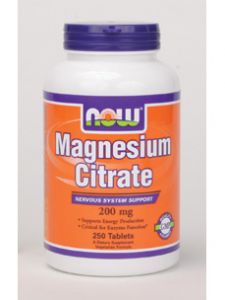 Now Foods, MAGNESIUM CITRATE 200 MG 250 TABS