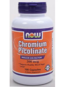 Now Foods, CHROMIUM PICOLINATE 200 MCG 100 CAPS