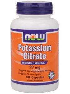 Now Foods, POTASSIUM CITRATE 99 MG 180 CAPS