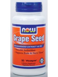 Now Foods, GRAPE SEED 60 MG 90 VAPS