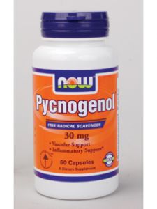 Now Foods, PYCNOGENOL 30 MG 60 CAPS