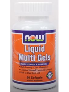 Now Foods, LIQUID MULTI GELS 60 SOFTGELS