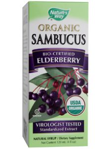 Nature's Way, ORGANIC SAMBUCUS (ELDERBERRY) 4 FL OZ