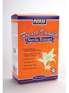 Now Foods, FRENCH VANILLA STEVIA EXTRACT 100 PKTS