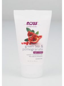 Now Foods, GREEN TEA & POMEGRANATE NIGHT CREAM 2 OZ