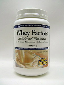 Natural Factors, WHEY FACTORS POWDER MIX VANILLA 12 OZ