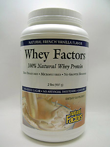 Natural Factors, WHEY FACTORS POWDER MIX VANILLA 2 LBS