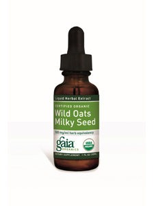 Gaia Herbs, ORGANIC WILD OATS MILKY SEED 1 OZ