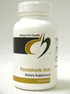 Designs for Health, PANTOTHENIC ACID 120 CAPS