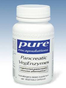 Pure Encapsulations, PANCREATIC VEGENZYMES 180 VCAPS