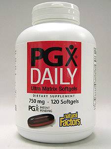 Natural Factors, PGX®DAILY ULTRA MATRIX 750 MG 120 GELS