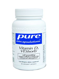 Pure Encapsulations, VITAMIN D3 VESISORB 60 CAPS