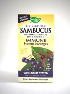 Nature's Way, SAMBUCUS IMMUNE SYSTEM LOZENGES 30 LOZ