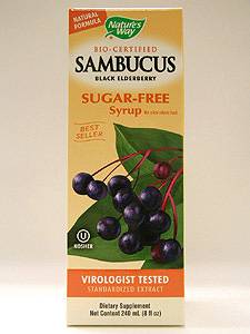 Nature's Way, SAMBUCUS SUGAR-FREE SYRUP 8 OZ