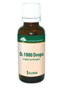 Genestra, D3 1000 DROPS 1 OZ