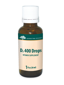 Genestra, D3 400 DROPS 1 OZ