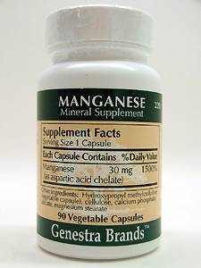 Genestra, MANGANESE 30 MG 90 VCAPS