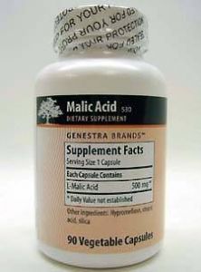 Genestra, MALIC ACID 500 MG 90 VCAPS