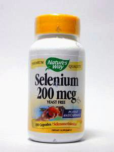 Nature's Way, SELENIUM 200 MCG 100 CAPS