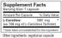 Metabolic meintenance L-Carnitine 500 mg