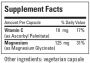 Metabolic maintenance Magnesium Glycinate  180 CAPS