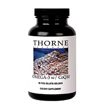 Thorne Research Omega-3 w/CoQ10 90 Fish Gelatin Gelcaps