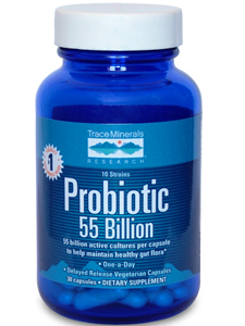 Trace Minerals Research, PROBIOTIC 55 BILLION 30 CAPS