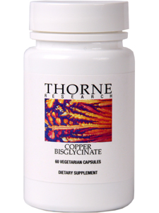 Thorne Research, COPPER BISGLYCINATE 60 VEGCAPS