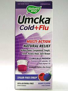 Nature's Way, UMCKA® COLD+FLU SYRUP BERRY 4 OZ