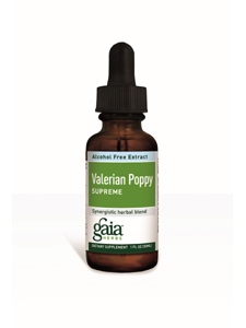 Gaia Herbs, VALERIAN/POPPY SUP ALCOHOL-FREE 4 OZ 