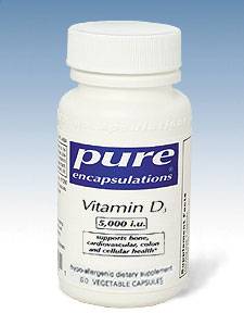 Pure Encapsulations, VITAMIN D3 5000 IU 60 VCAPS