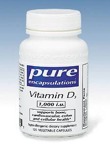 Pure Encapsulations, VITAMIN D3 1000 IU 120 VCAPS