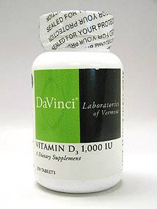 Davinci Labs, VITAMIN D3 1000 IU 250 TABS